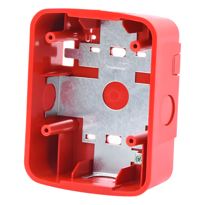 Caja de Montaje en Pared y Techo / Para Bocina y Bocina con Estrobo / Color Rojo / Compatible Serie L | SIERRA STORE