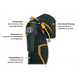 Manga de Compresión para Rodilleras / Neopreno / Talla S/M / Diseño de Bajo Perfil / Agarre de Silicona Antideslizante / Lavable a | SIERRA STORE