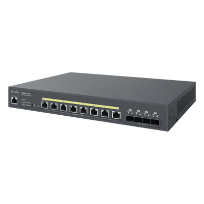 Switch PoE ++ Administrable en Nube Capa 2  de 8 puertos PoE  de 2.5 Gbps, Hasta 240 W, 4 puertos de SFP | SIERRA STORE