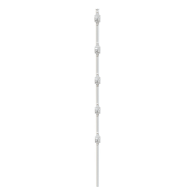 EPCOM INDUSTRIAL SYS-POST-3W - Poste para Cerca Electrificada / 5 Aisladores de Paso / Acero Galvanizado Cal. 18 / 1.2 m (3.9 ft) / | SIERRA STORE