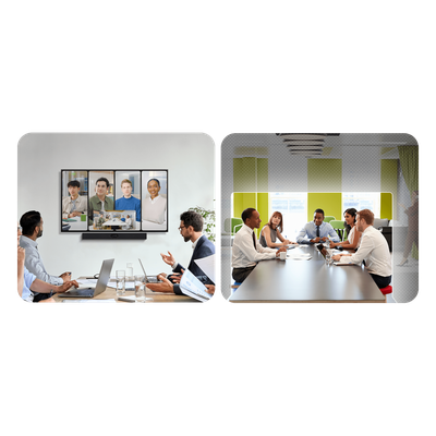Barra de Videoconferencia / Dual Cámara 48 MP / 4K Ultra HD / Audio 8 Micrófonos MEMS / Android 13 / Wi-Fi 6 / Bluetooth 5.0 / Panel | SIERRA STORE