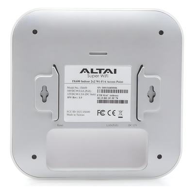 Punto de Acceso Wi-Fi 6 / Doble Banda 2.4/5 GHz / 1,774 Mbps / 512 Clientes / Cobertura 250 m (820.2 ft) / PoE 802.3af/at | SIERRA STORE