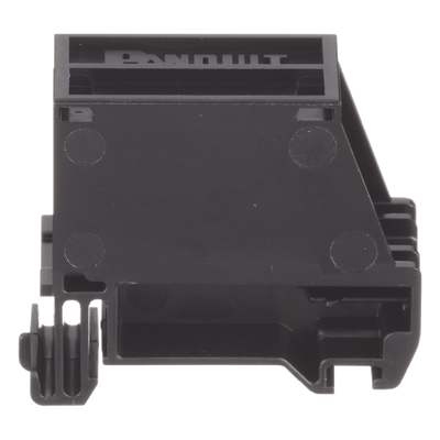 PANDUIT CADIN1BL-S - Adaptador de 1 Puerto / Blindado / Riel DIN 35 mm (1.38 in) / Mini-Com / Perfil Bajo / Negro | SIERRA STORE
