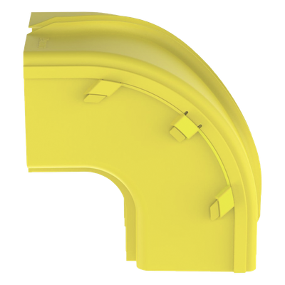 PANDUIT FROVRA6X4LYL - Bajada Vertical Exterior 90° / Canaleta 6x4 FiberRunner / Radio 2" (50.8 mm) / PC/ABS / Amarillo | SIERRA STORE