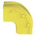 PANDUIT FROVRA6X4LYL - Bajada Vertical Exterior 90° / Canaleta 6x4 FiberRunner / Radio 2" (50.8 mm) / PC/ABS / Amarillo | SIERRA STORE