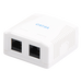 LINKEDPRO BY EPCOM LP-WP-39-C6A - Caja de Pared / 2 Puertos RJ45 / Cat6A UTP / T568A-B / ABS Retardante de Llama | SIERRA STORE