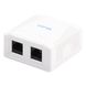 LINKEDPRO BY EPCOM LP-WP-39-C6A - Caja de Pared / 2 Puertos RJ45 / Cat6A UTP / T568A-B / ABS Retardante de Llama | SIERRA STORE