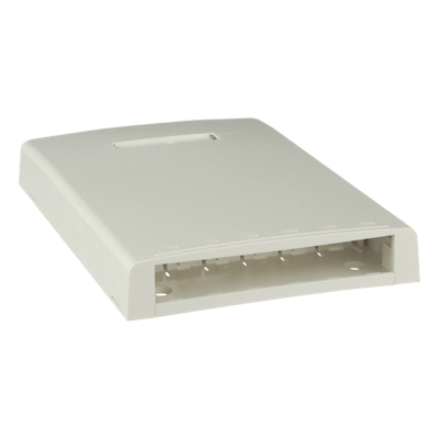 PANDUIT CBXF6IW-AY - Caja de Montaje en Superficie / 6 Puertos Mini-Com / 24 m / 78.7 ft de Fibra con Búfer / Blanco Mate | SIERRA STORE