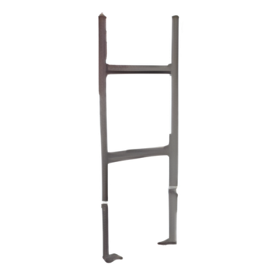 Pie de Base para Escalera Tubular / 1.5" de Peralte / 12" de Ancho / Acero al Carbono con Epóxi / 70 mm x 210 mm x 50 mm | SIERRA STORE