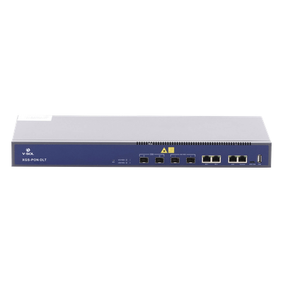 OLT / 2 Puertos XGSPON/GPON / 4 Puertos Uplink RJ45+SFP/SFP+ / 512 ONUs / 20 km / 19" Rack / 1.45 × 0.66 × 0.14 pies | SIERRA STORE