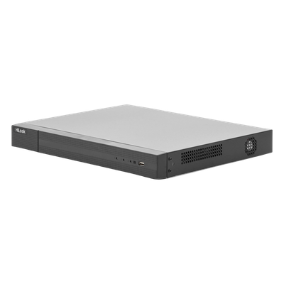 HiLook by HIKVISION NVR-216MH-C/16P - NVR 8 Megapixel (4K) / 16 Canales IP / 16 Puertos PoE+ / 2 Bahías de Disco Duro / HDMI en 4K | SIERRA STORE
