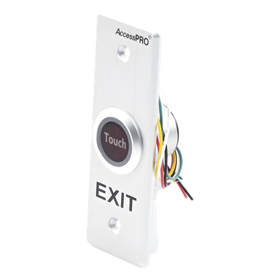 ACCESSPRO ACCESS840 - Botón de Salida / Perfil Delgado / Contacto NO/COM/NC / Táctil / Aluminio / 24VCC 3A | SIERRA STORE