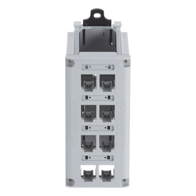 PANDUIT CDPP8RG - Panel de Parcheo Modular / Riel DIN 35 mm / 8 Puertos Mini-Com / UL94V-0 / -10 a 60°C / Gris | SIERRA STORE