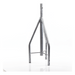 Tramo de Remate para Torre / Acero ASTM A36 / Galvanizado por Inmersión en Caliente / 3 Opresores para Pararrayos / Longitud 350 mm | SIERRA STORE