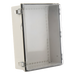 Gabinete Plástico ABS / Uso en Intemperie / 350 x 460 x 160 mm / Puerta Transparente de Policarbonato / Cierre con Broches Inoxidables | SIERRA STORE