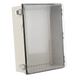 Gabinete Plástico ABS / Uso en Intemperie / 350 x 460 x 160 mm / Puerta Transparente de Policarbonato / Cierre con Broches Inoxidables | SIERRA STORE