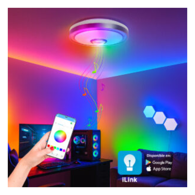Luminario LED RGB / 40W / 3000 Lúmenes / Control Bluetooth / Temperatura Ajustable / 85-265V AC | SIERRA STORE