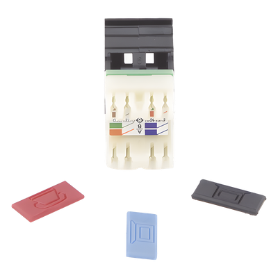 SIEMON MX6-F01 - Jack MAX UTP Categoría 6, Estilo 110, Montaje Plano, Color Negro | SIERRA STORE