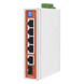 Switch Industrial PoE / 4 Puertos Fast Ethernet / 2 Uplink Gigabit / Alcance 250 m / Protección 6 kV | SIERRA STORE