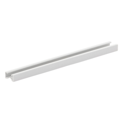 Canaleta Unicanal / PVC Auto-extinguible / 0 Halógenos / 20 cm (7.9 in) / RAL 7035 / Anti-choques | SIERRA STORE