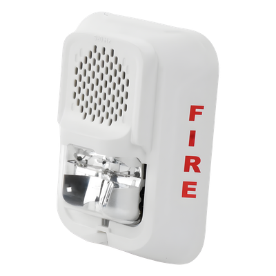 Sirena de Baja Frecuencia con Estroboscopio / 520 Hz / 7 Niveles de Candela / 2 Hilos / Montaje en Muro | SIERRA STORE