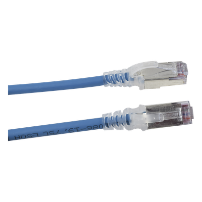 SIEMON SP6A-S05-06 - Patch Cord Cat6A Blindado S/FTP / 1.52 m (5 pies) / 28 AWG Diámetro Reducido / Color Azul | SIERRA STORE