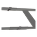 Cople para Escalera Tubular / 1.5" de Peralte / 12" de Ancho / Acero al Carbón con Pintura Epóxica | SIERRA STORE