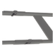 Cople para Escalera Tubular / 1.5" de Peralte / 12" de Ancho / Acero al Carbón con Pintura Epóxica | SIERRA STORE