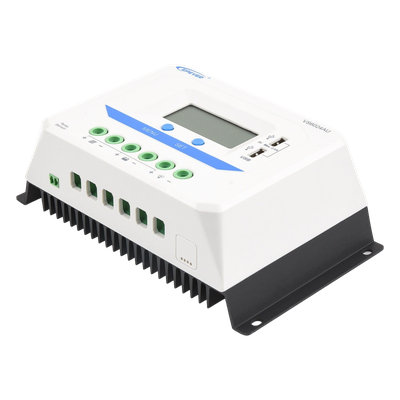 Controlador Solar PWM / 60A / 12/24V Auto / Doble USB / Pantalla LCD / VOC 50V / Tierra Positivo Común / Entrada 9V-32V | SIERRA STORE