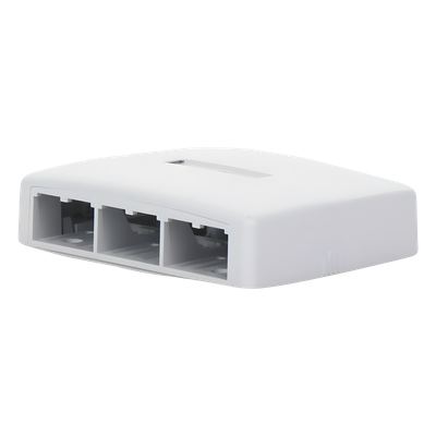 PANDUIT CBXQ6WH-A - Caja de Montaje en Superficie / 6 Puertos Mini-Com / 129x30.5x94 mm / 0.42x0.10x0.31 pies / ABS / Blanco | SIERRA STORE