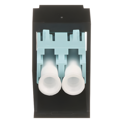 PANDUIT CMDSAQLCZBL - Módulo Acoplador / LC Duplex / Fibra Multimodo OM3/OM4 / Mini-Com / Cerámica Zirconia / Aqua | SIERRA STORE