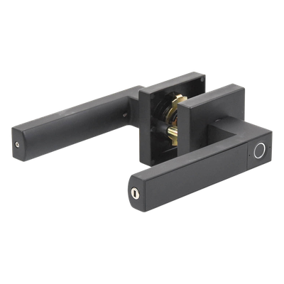 Manija Biométrica Inteligente / Sensor de Huella Exterior / 30 Usuarios / Cierre Automático 5 s / Reversible Izq-Der / Backset 60-70 | SIERRA STORE