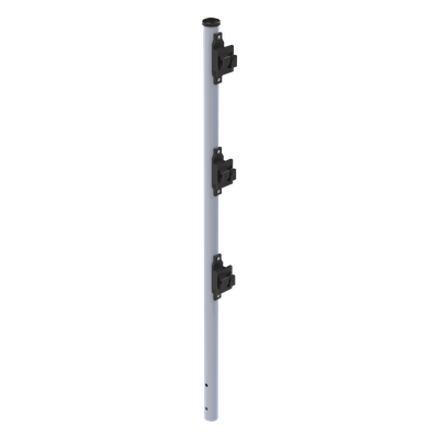 EPCOM INDUSTRIAL SYS-POST-7 - Poste para Cerca Electrificada / Acero Galvanizado Cal. 18 / 0.75 m (2.46 ft) / 3 Aisladores / Fijación | SIERRA STORE