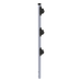 EPCOM INDUSTRIAL SYS-POST-7 - Poste para Cerca Electrificada / Acero Galvanizado Cal. 18 / 0.75 m (2.46 ft) / 3 Aisladores / Fijación | SIERRA STORE