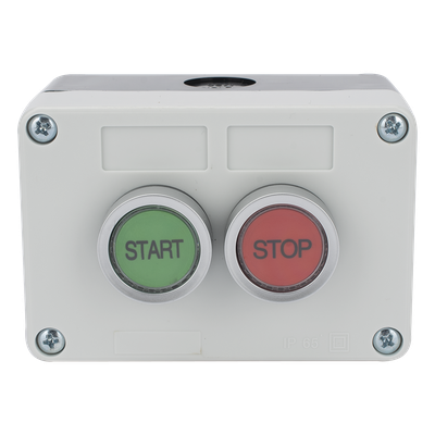 ACCESSPRO XBS-SW-21 - Botonera de Control / IP40 / 24 VCD / 106 x 72 x 58 mm / 4.17 x 2.83 x 2.28 in / Start-Stop / NO | SIERRA STORE