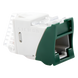 SIEMON U6A-H07NS - Jack / Cat6A UTP / Montaje Híbrido Plano-Angulado / Verde / Punch-Down 110 / RJ45 | SIERRA STORE