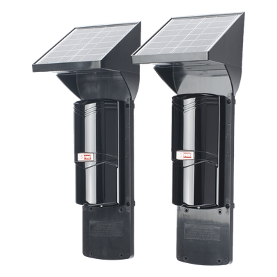 Detector Fotoelectrico Solar / 2 Rayos Infrarrojos / Alcance 60 m (196.9 ft) Exterior / 120 m (393.7 ft) Interior / Panel Solar | SIERRA STORE