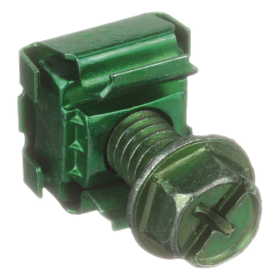 PANDUIT CNB4K - KIT 4 Tuercas Enjauladas No. 12-24, 4 Tornillos Rosca 1/2" Verde | SIERRA STORE