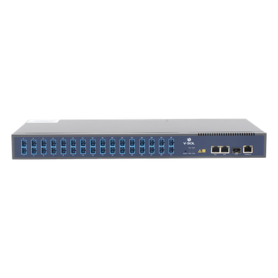 OLT GPON / 1 Puerto PON con Splitter 1:32 / 3 Uplink (2 GE + 1 SFP/SFP+) / Hasta 128 ONUs / 20 km / 1.73 ft Rack | SIERRA STORE