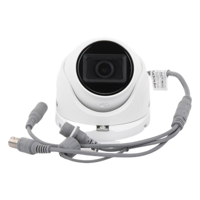 Cámara Eyeball TURBOHD / 4K UHD 8 MP / Gran Angular 102.2° / Lente 2.8 mm / IR EXIR 30 m (98.4 ft) / IP67 / TVI-AHD-CVI-CVBS | SIERRA STORE