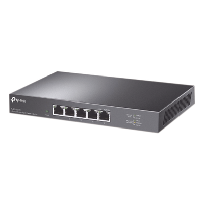 Switch / 5 Puertos / 2.5 Gbps / No Administrable / Escritorio / 25 Gbps Capacidad de Conmutación / Sin Ventilador / Carcasa Metálica | SIERRA STORE