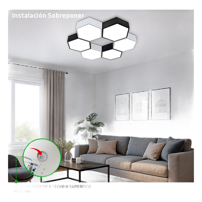 Luminaria LED Poligonal / 18 W / 1 800 lm / 6 500 K / 140° / Sobreponer o Suspendido / 230 x 80 mm | SIERRA STORE