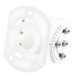 HIKVISION DS-PRB-1110 - Montaje de Pared para Radar / Metal / 200 x 130 x 115 mm / 0.8 kg / Blanco / 7.87 x 5.12 x 4.53 in | SIERRA STORE