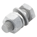 Tornillo estructural / Grado A325 / 1/2 x 1-1/2 pulg / Cabeza hexagonal / Tuerca plana / Galvanizado | SIERRA STORE