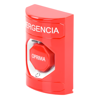 Botón de Emergencia / Acción Mantenida / Girar para Restablecer / LED Multicolor / Texto Español / ADA / Anti-Vandálico | SIERRA STORE