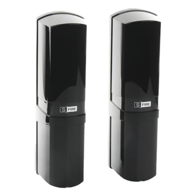 Detector Fotoeléctrico de Barrera / 4 Rayos IR Simultáneos / Alcance 50 m (164 ft) Exterior / IP55 / Sincronización Digital / 12-24 Vcc | SIERRA STORE