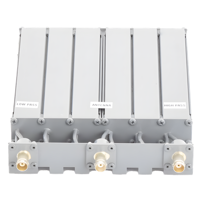 EPCOM INDUSTRIAL SYS-4533-3PV2 - Duplexer UHF / 6 Cavidades / 470-490 MHz / 50 Watt / 5 MHz Separación / 80 dB Aislamiento / BNC | SIERRA STORE