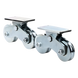 Rueda Doble para Puerta Corrediza / 12 cm / Carga 1200 kg / Canal U Semiredondo / Acero Galvanizado | SIERRA STORE