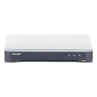HIKVISION IDS-7204HUHI-M1/S(C) - DVR 4 Canales TurboHD +  4 Canales IP / 8 Megapixel (4K) / Audio por Coaxitron / 1 Bahía de Disco | SIERRA STORE