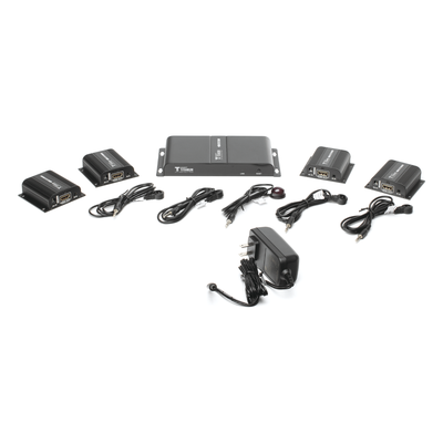 Kit Divisor y Extensor HDMI (Extender Splitter)  / Divide 1 Fuente HDMI a 4 Pantallas / Extiende la señal HDMI hasta 40 m / Resolución | SIERRA STORE